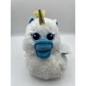 Goffa White Unicorn Dressed Duck Rainbow Plush Stuffed Animal Toy Unique